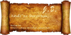 Juhász Dorottya névjegykártya