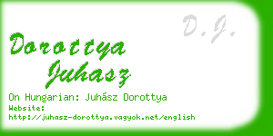 dorottya juhasz business card
