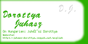 dorottya juhasz business card